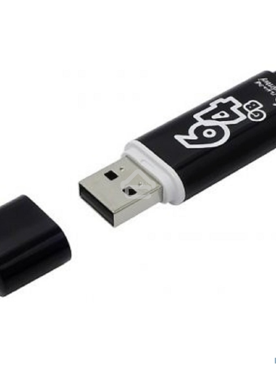 Флеш диск 64Gb USB Drive Smartbuy Glossy series Black (SB64GBGS-K)