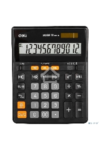 Калькулятор настольный Deli EM888 черный 12-разр.