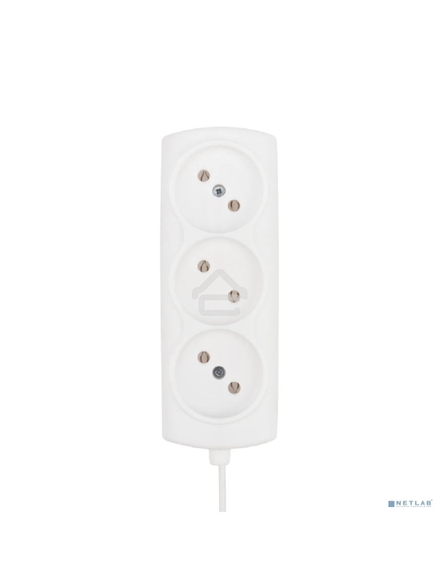 Удлинитель PROconnect STANDARD 3 гнезда, 1.5 м, 2х0.75 мм², б/з, белый