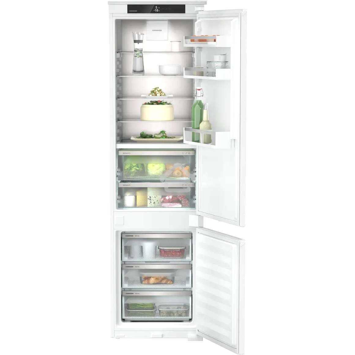 Встраиваемый холодильник Liebherr Plus, ниша 194 см, BioFresh, МК NoFrost 3 контейнера, сенсорный дисплей Touch, door sliding