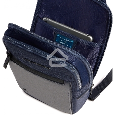 Рюкзак слинг мужской Piquadro Orion CA6625S136/BLU синий ткань/натур.кожа