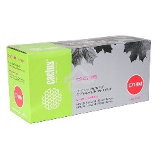 Картридж лазерный Cactus CS-C718M пурпурный (2900 стр.) для Canon i-Sensys MF8330/MF8340/MF8350/MF8360/MF8540/MF8580/LBP7200/7210/7660/7680