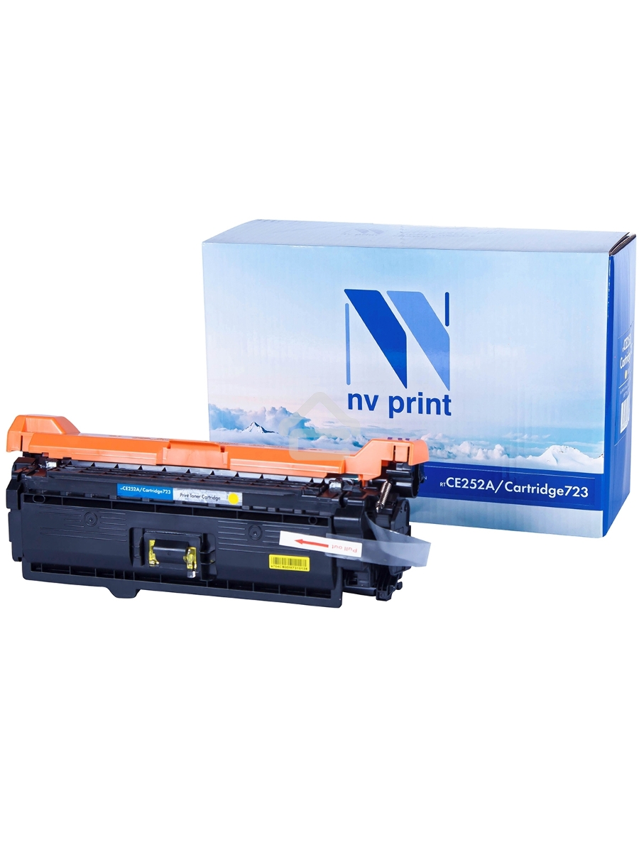 Картридж лазерный NVPrint совместимый HP CE252A/Canon 723 Yellow для LaserJet Color CP3525/CP3525dn/CP3525n/CP3525x/CM3530/CM3530fs/Canon i-SENSYS LBP7750Cdn (7000k)