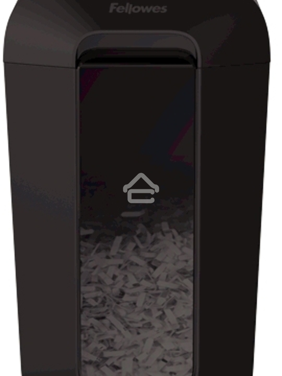 Шредер Fellowes PowerShred LX65 черный (секр.P-4)/перекрестный/10лист./22лтр./скрепки/скобы/пл.карты