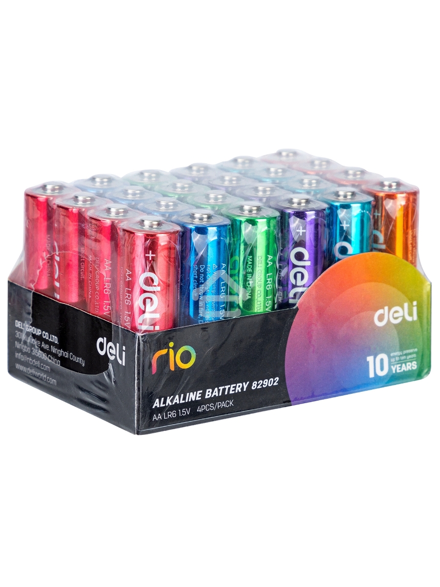 Батарея Deli Rio AA (4шт) спайка