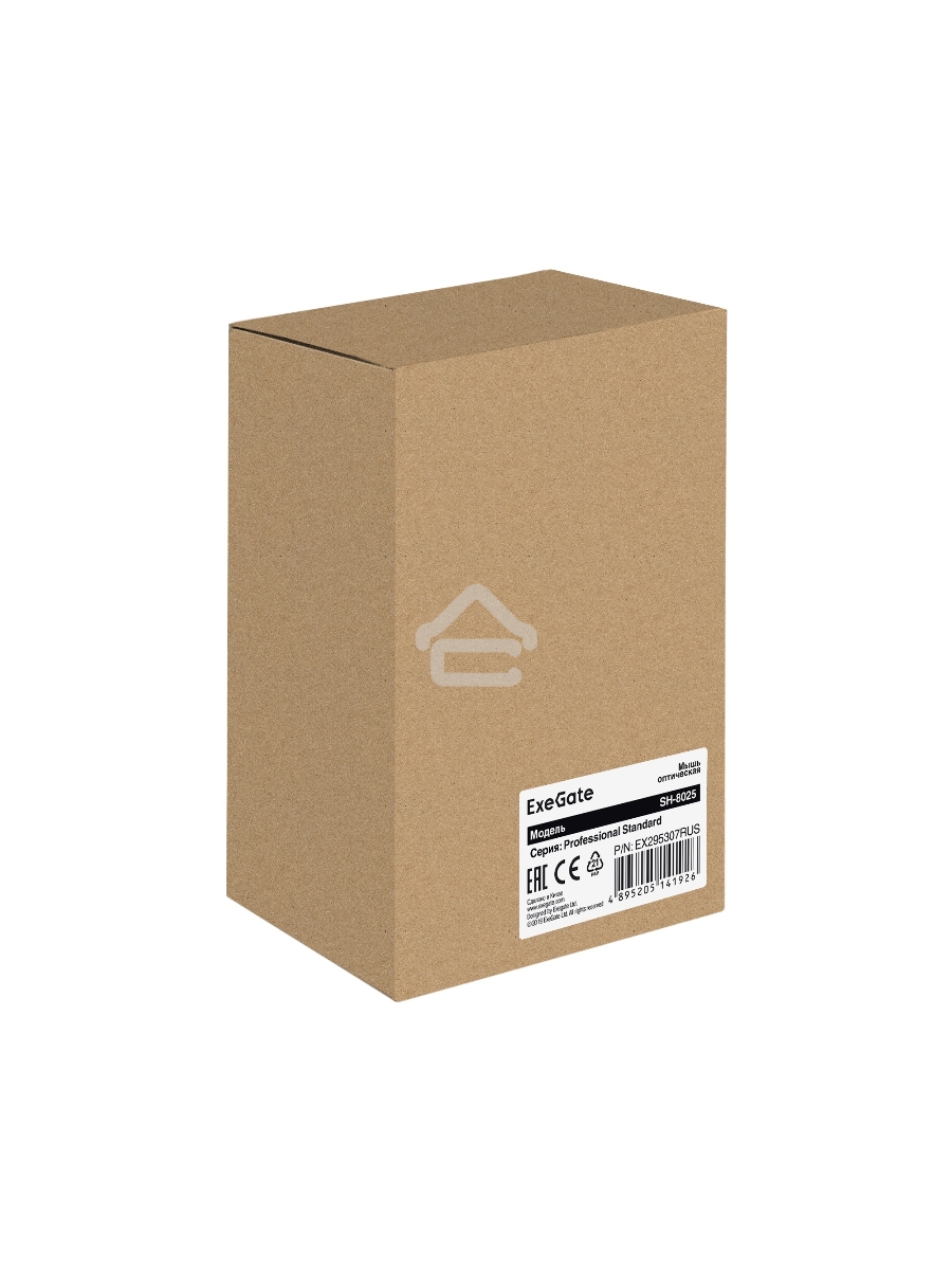 Мышь проводная ExeGate Professional Standard SH-8025 OEM черный, 1000 dpi, USB, кнопки - 3