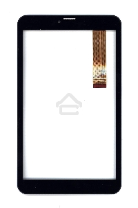 Сенсорное стекло (тачскрин) для Irbis TZ81L, черное с рамкой