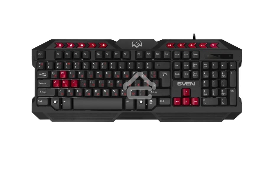 Комплект клавиатура + мышь SVEN GS-9200 игровые клавиатура, мышь и коврик