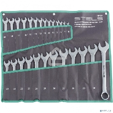 Набор ключей комбинированных 6-32 мм, 26 шт., CrV, матовый хром Stels