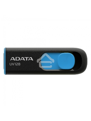 Флеш диск ADATA Flash Drive 64Gb UV128 AUV128-64G-RBE {USB3.0, BLACK/BLUE}