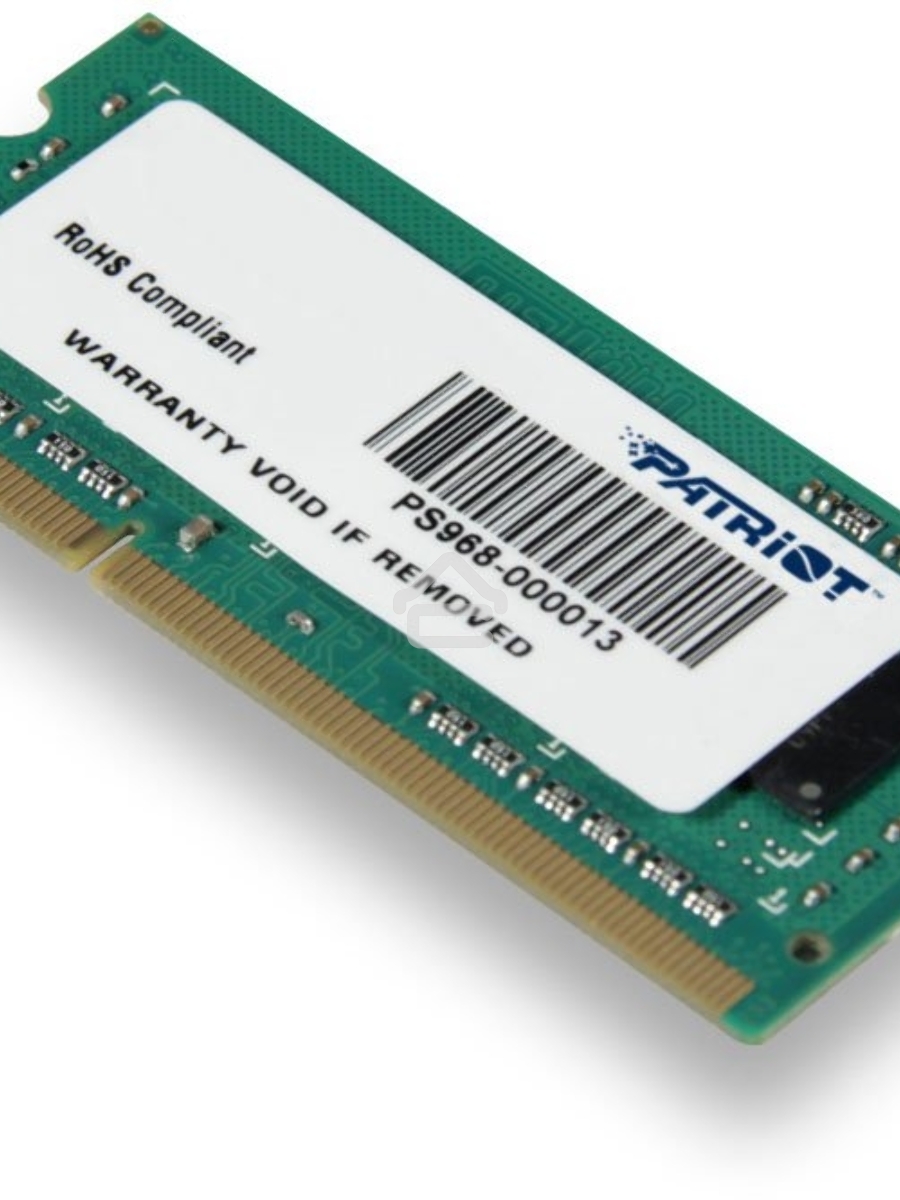Оперативная память Patriot, DDR3L, 4GB (1x4 GB), 1600 MHz, CL11, SO-DIMM