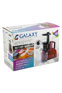 Соковыжималка Galaxy Line GL 0800, красный, шнековая, 200 Вт, функция 
