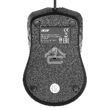Мышь проводная Acer OMW010 черный, 1200 dpi, USB, кнопки - 3
