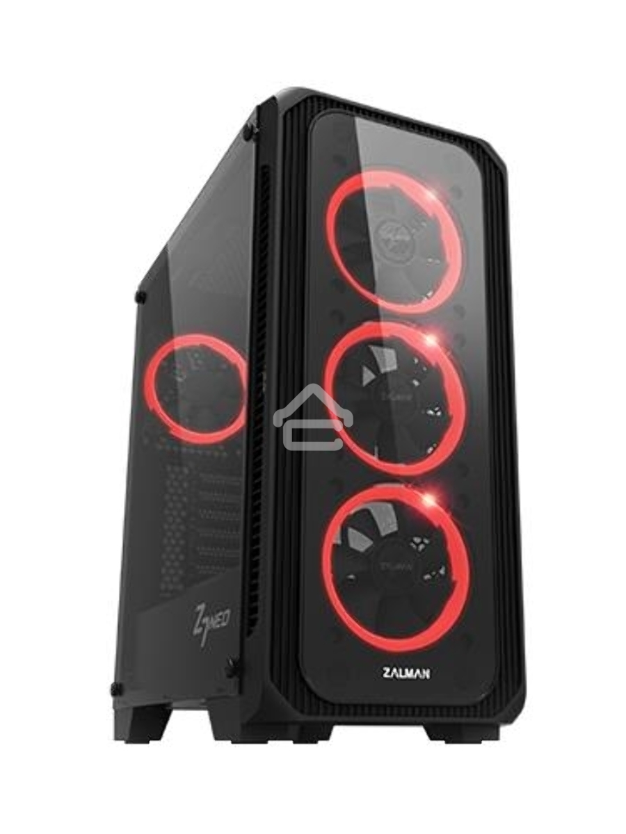 Компьютерный корпус ZALMAN Z7 NEO, без БП, большое боковое окно, черный, ATX