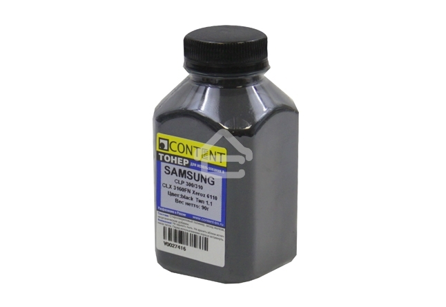 Тонер Samsung CLP 300 (Content) Тип 1.1, BK, 90 г, банка