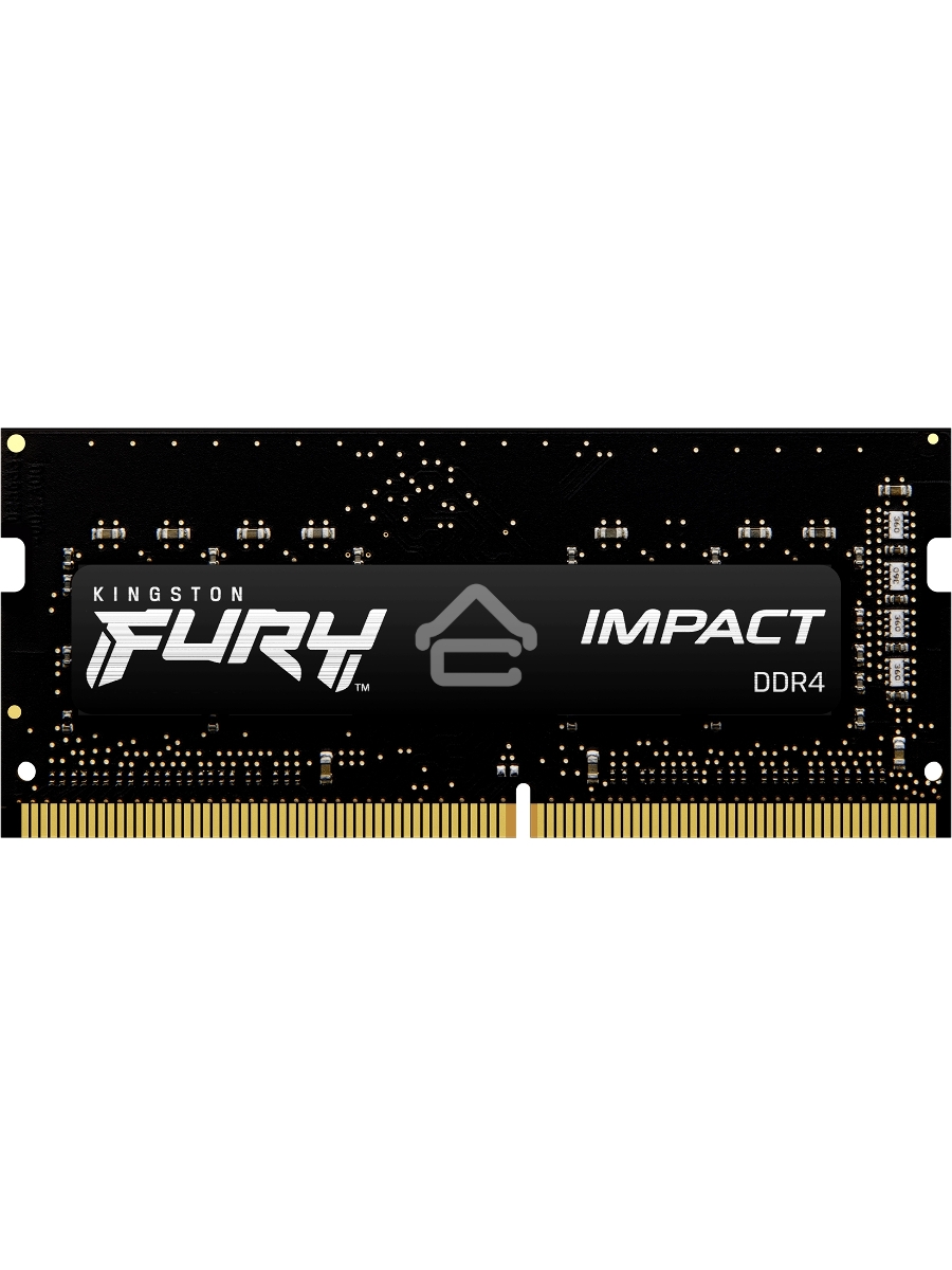 Оперативная память Kingston Fury Impact, DDR4, 8GB (1x8GB), 3200MHz, CL20, SO-DIMM