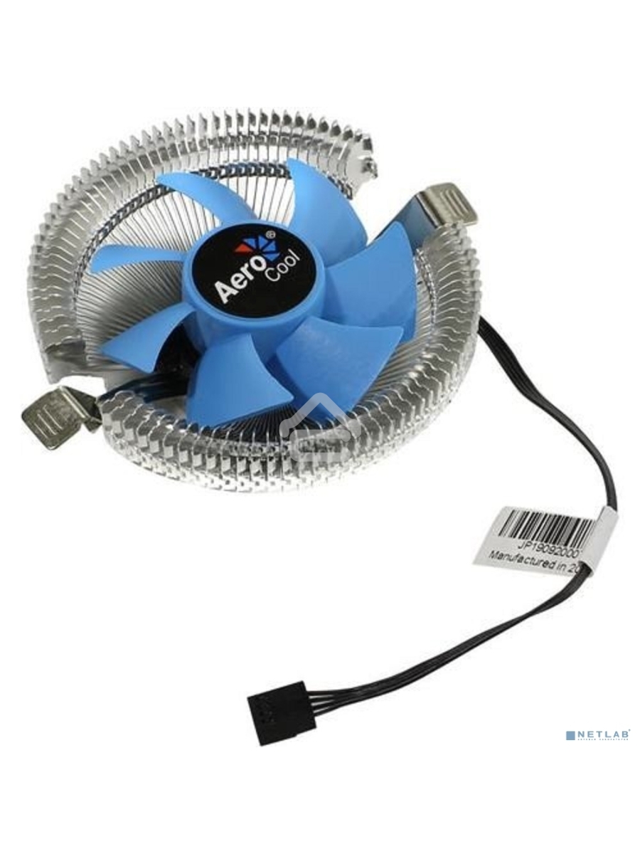 Кулер для процессора AeroCool / Formula Verkho I серебристый, 80 мм, алюминий, 2500 об/мин, 29.7 дБ, 4 pin, 90 Вт, 45 мм