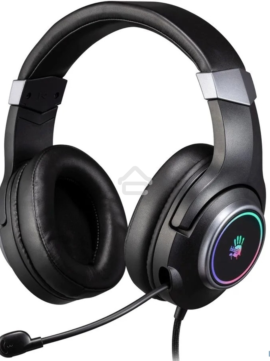 Наушники с микрофоном A4Tech Bloody G350 черный 2м мониторные USB оголовье (G350 USB/ BLACK)