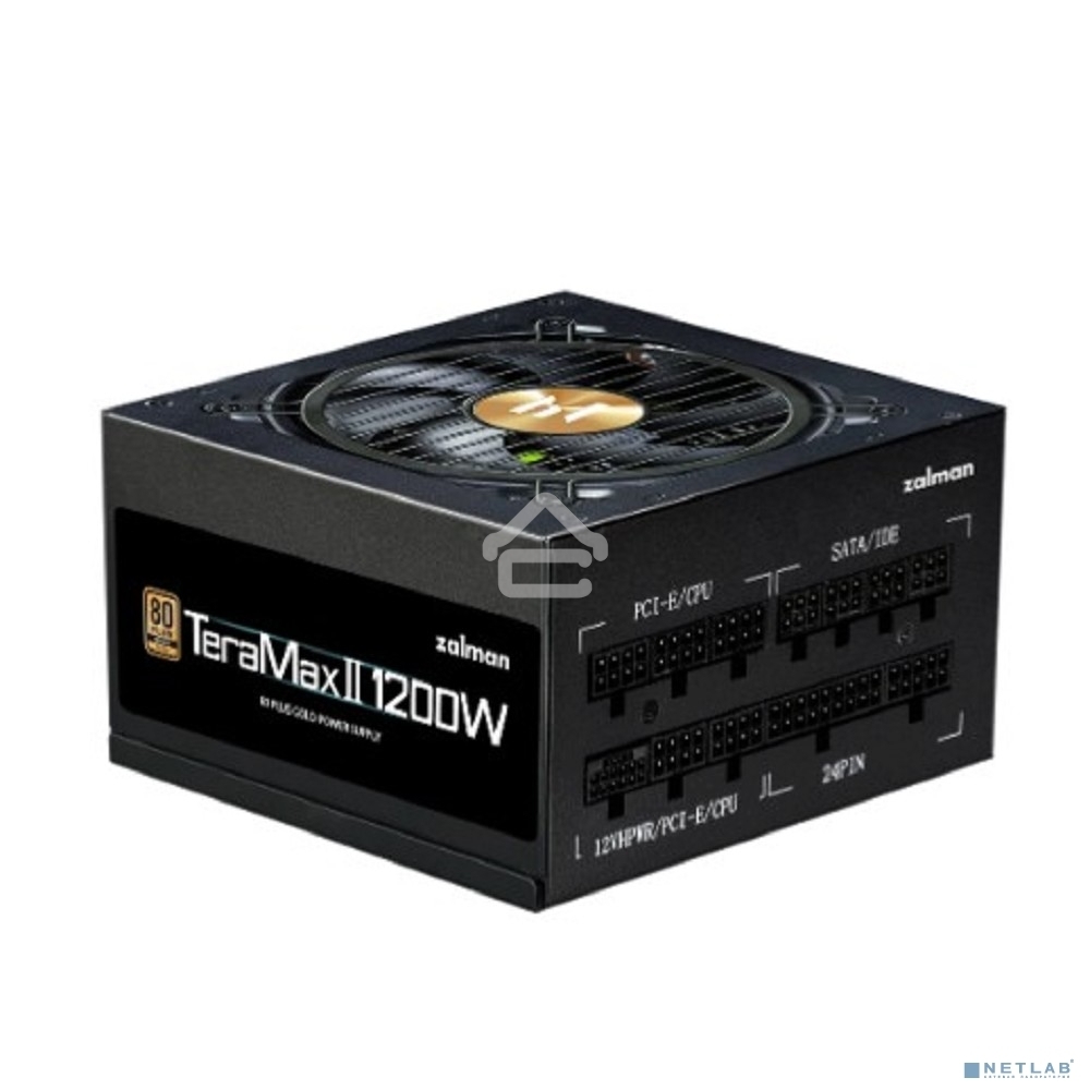 Блок питания Zalman TeraMax II (ZM1200-TMX2), 1200Вт, 120мм, 80 PLUS Gold, модульный, черный