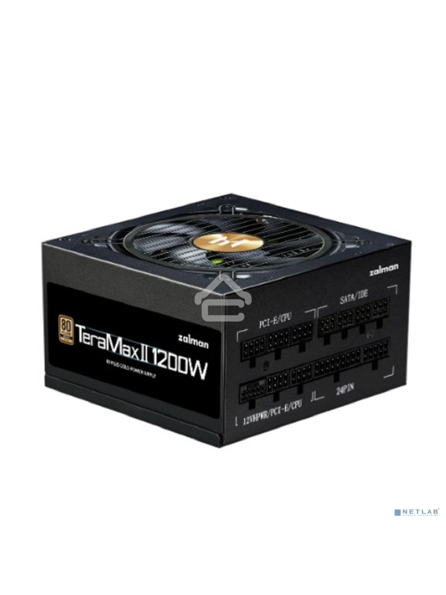 Блок питания Zalman TeraMax II (ZM1200-TMX2), 1200Вт, 120мм, 80 PLUS Gold, модульный, черный