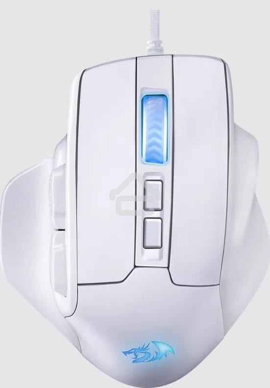 Мышь проводная REDRAGON Bullseye белый, 12400 dpi, USB, кнопки - 8
