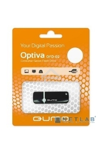 Флэш Диск QUMO 8GB Optiva 02 Black QM8GUD-OP2-black