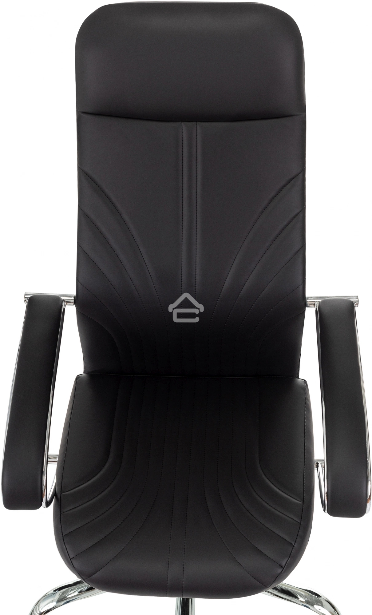 Кресло руководителя Бюрократ CH-610SL черный эко.кожа крестов. металл хром пластик черный
