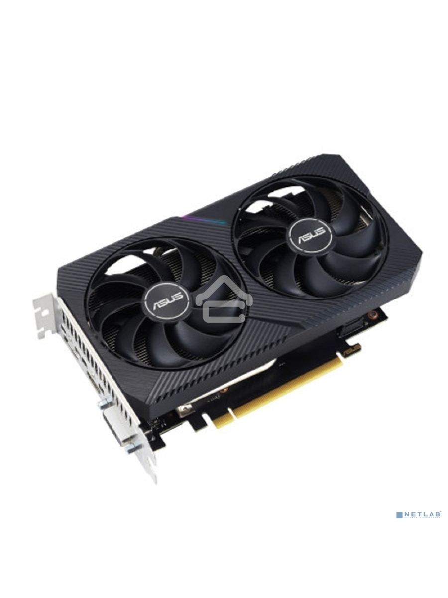 Видеокарта Asus NVIDIA GeForce RTX 3050 8192Mb DUAL-RTX3050-O8G-V2 PCI-E 4.0 128 GDDR6 1822/14000 HDMIx1 DPx3 HDCP Ret