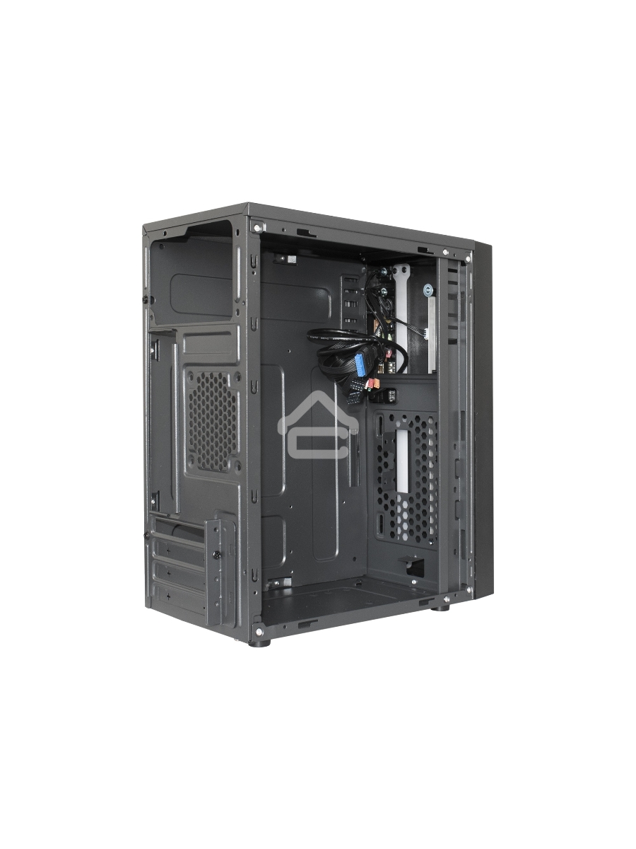 Корпус Minitower ExeGate mEVO-9301 Black-RGB light, ATX, <500NPX>, 2*USB+1*USB3.0, HD Audio