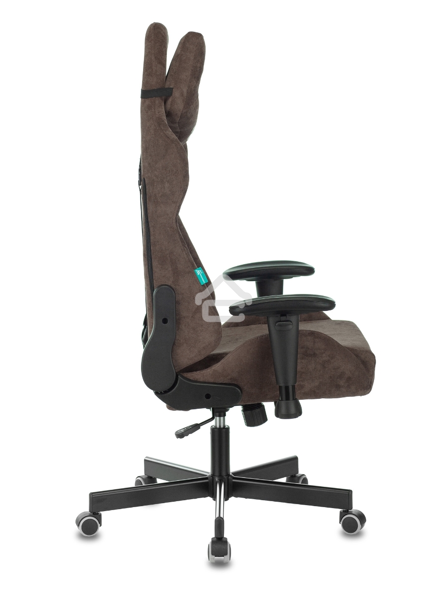 Кресло игровое Бюрократ VIKING KNIGHT LT10 FABRIC коричневый крестовина металл/пластик