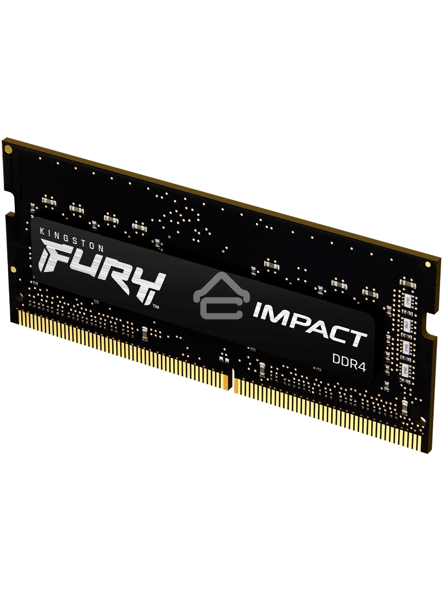 Оперативная память Kingston Fury Impact, DDR4, 8GB (1x8GB), 3200MHz, CL20, SO-DIMM