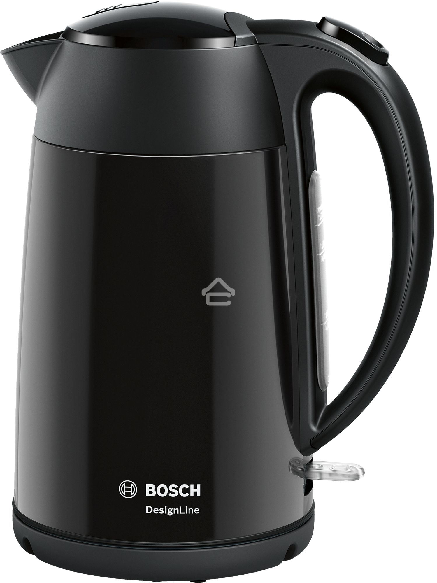 Чайник электрический Bosch TWK3P423 1.7 л, 2400 Вт, черный (корпус: нержавеющая сталь)