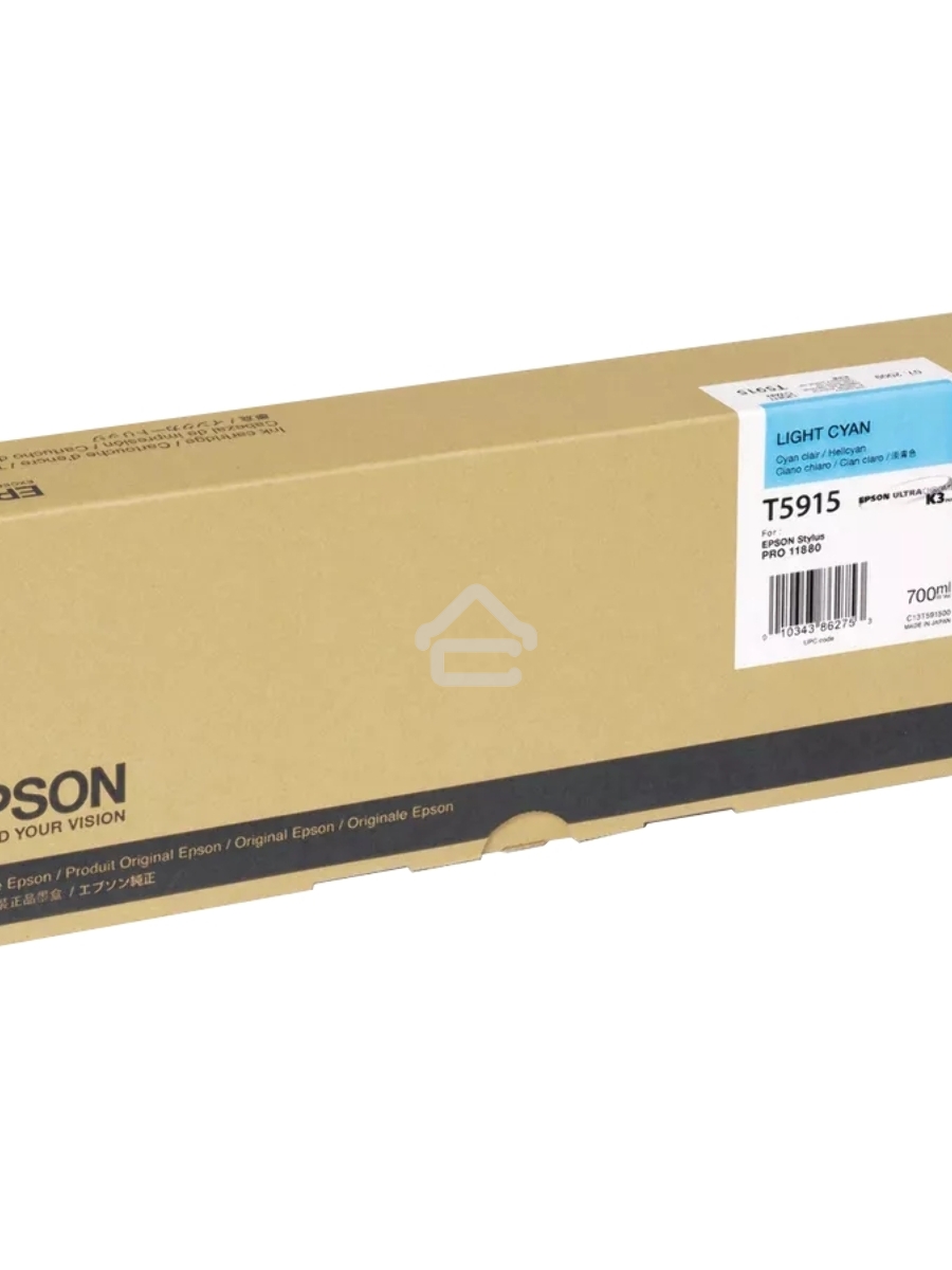 Картридж струйный Epson T5915 (C13T591500) светло-голубой (700 мл) для SP 11880