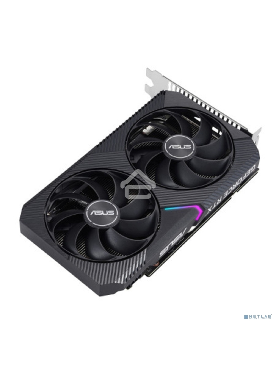 Видеокарта Asus NVIDIA GeForce RTX 3050 8192Mb DUAL-RTX3050-O8G-V2 PCI-E 4.0 128 GDDR6 1822/14000 HDMIx1 DPx3 HDCP Ret