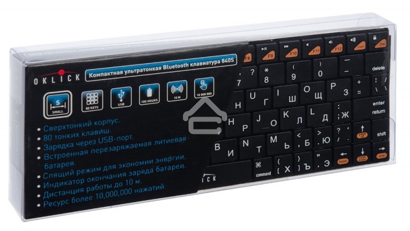 Клавиатура Oklick 840S Wireless Bluetooth Keyboard