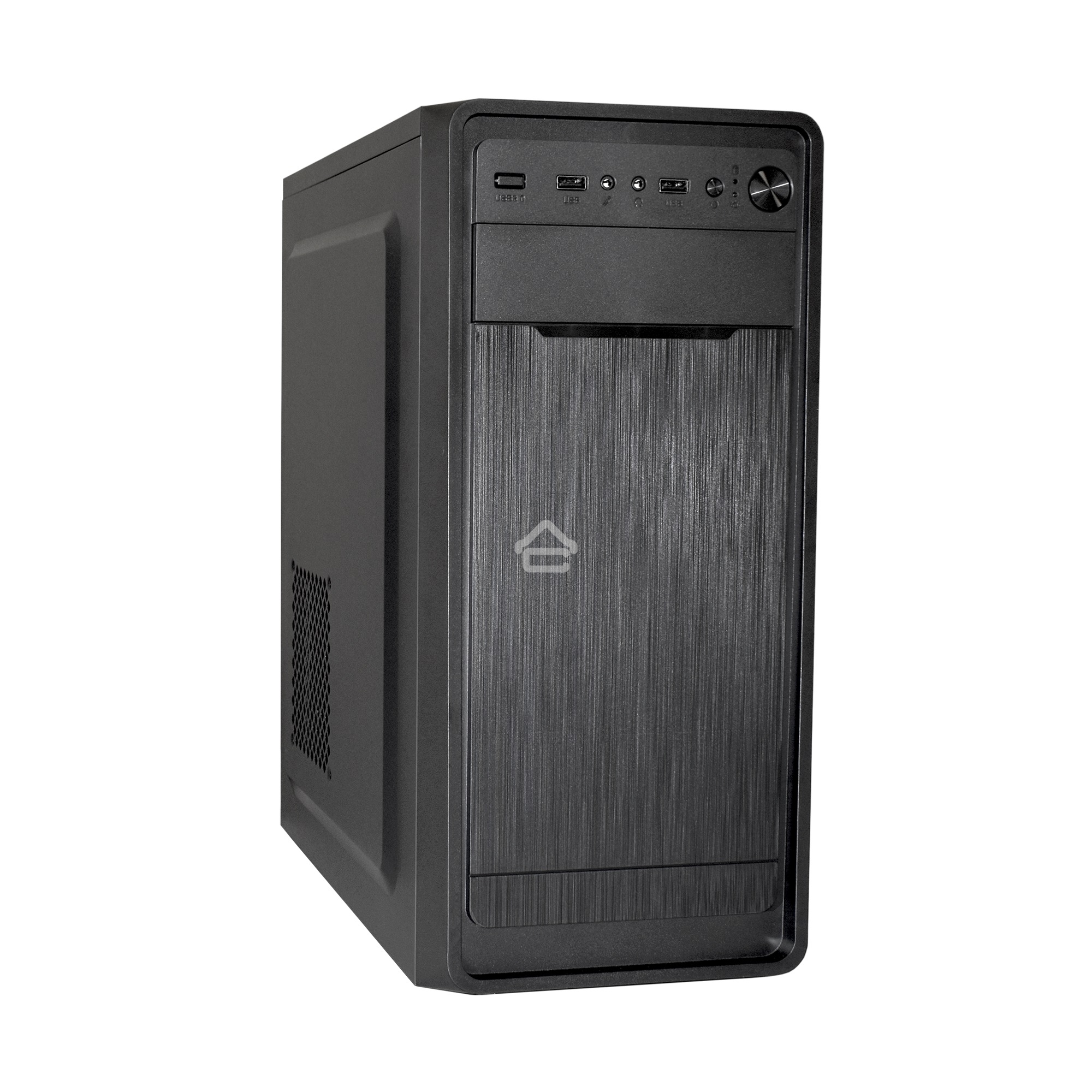 Компьютерный корпус Miditower ExeGate XP-332 Black, ATX, (XP450, Black,120мм), 2*USB, Audio
