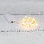 Гирлянда «Роса» с крупными каплями 2 м, 20 LED, теплое белое свечение, 2хCR2032 в комплекте NEON-NIGHT