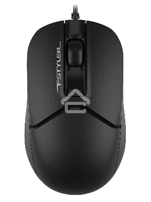Мышь проводная A4Tech Fstyler FM12S черный, 1200 dpi, USB, кнопки - 3
