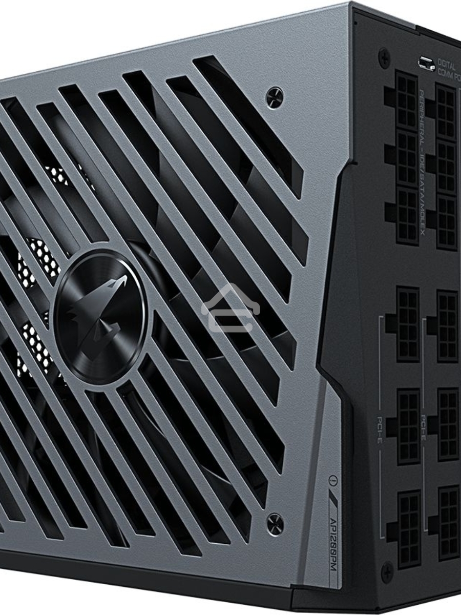 Блок питания Gigabyte GP-AP1200PM, 1200Вт, 80 PLUS Platinum, 140мм, модульный, черный