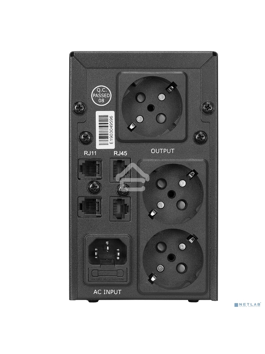 Источник бесперебойного питания CROWN ИБП CMU-SP650EURO {650VA, металл, 1x12V/7AH, розетки 2*EURO+1*IEC bybass} CM000001490