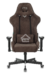 Кресло игровое Бюрократ VIKING KNIGHT LT10 FABRIC коричневый крестовина металл/пластик