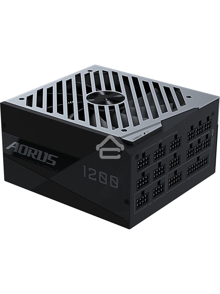 Блок питания Gigabyte GP-AP1200PM, 1200Вт, 80 PLUS Platinum, 140мм, модульный, черный