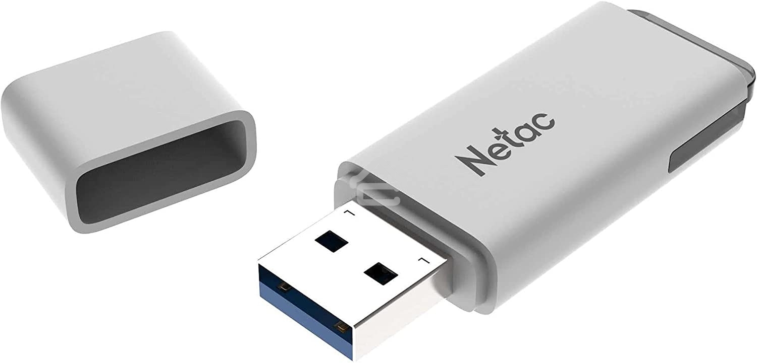 Флешка USB R/W R/W Netac U185 8Gb <NT03U185N-008G-20WH>, USB2.0, с колпачком, пластиковая белая