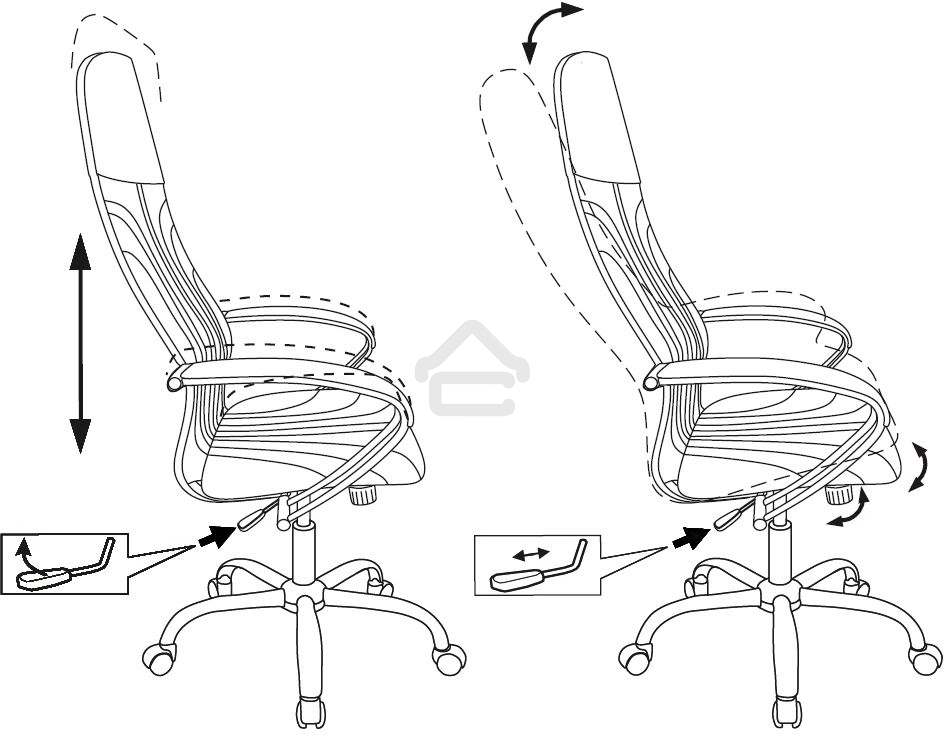 Кресло руководителя Бюрократ CH-610SL черный эко.кожа крестов. металл хром пластик черный
