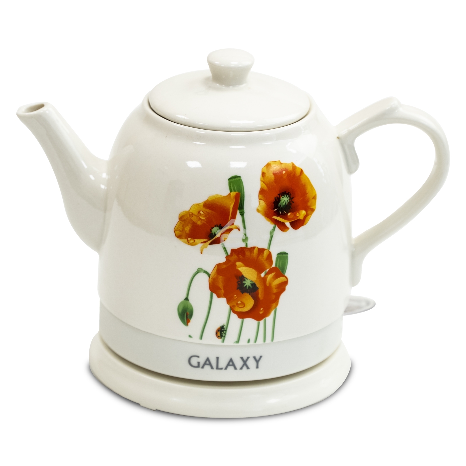 Чайник электрический Galaxy Line GL 0506, белый, керамика