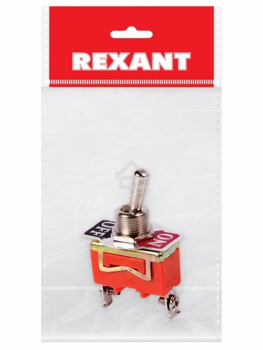Тумблер 250V 15А (2c) ON-OFF однополюсный (KN-101) Rexant Индивидуальная упаковка 1 шт