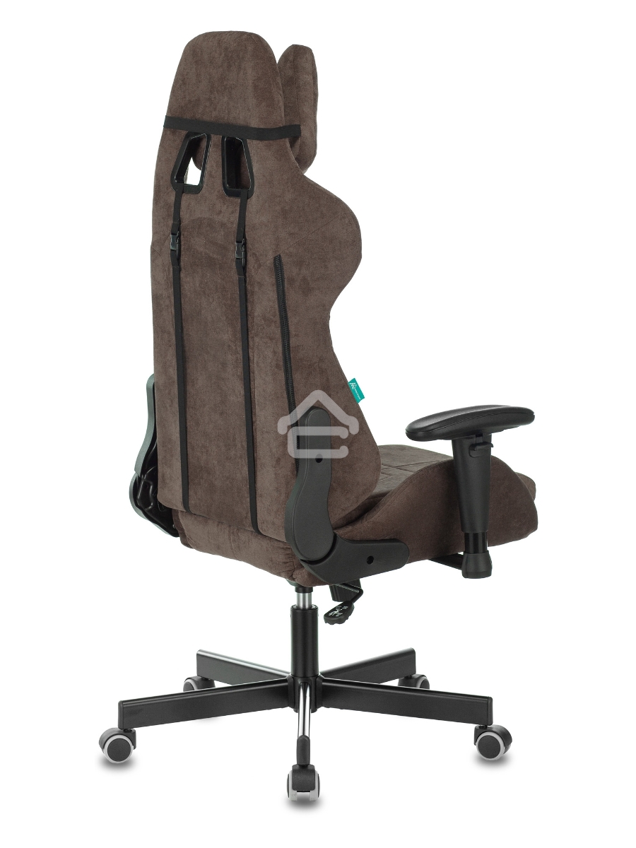 Кресло игровое Бюрократ VIKING KNIGHT LT10 FABRIC коричневый крестовина металл/пластик