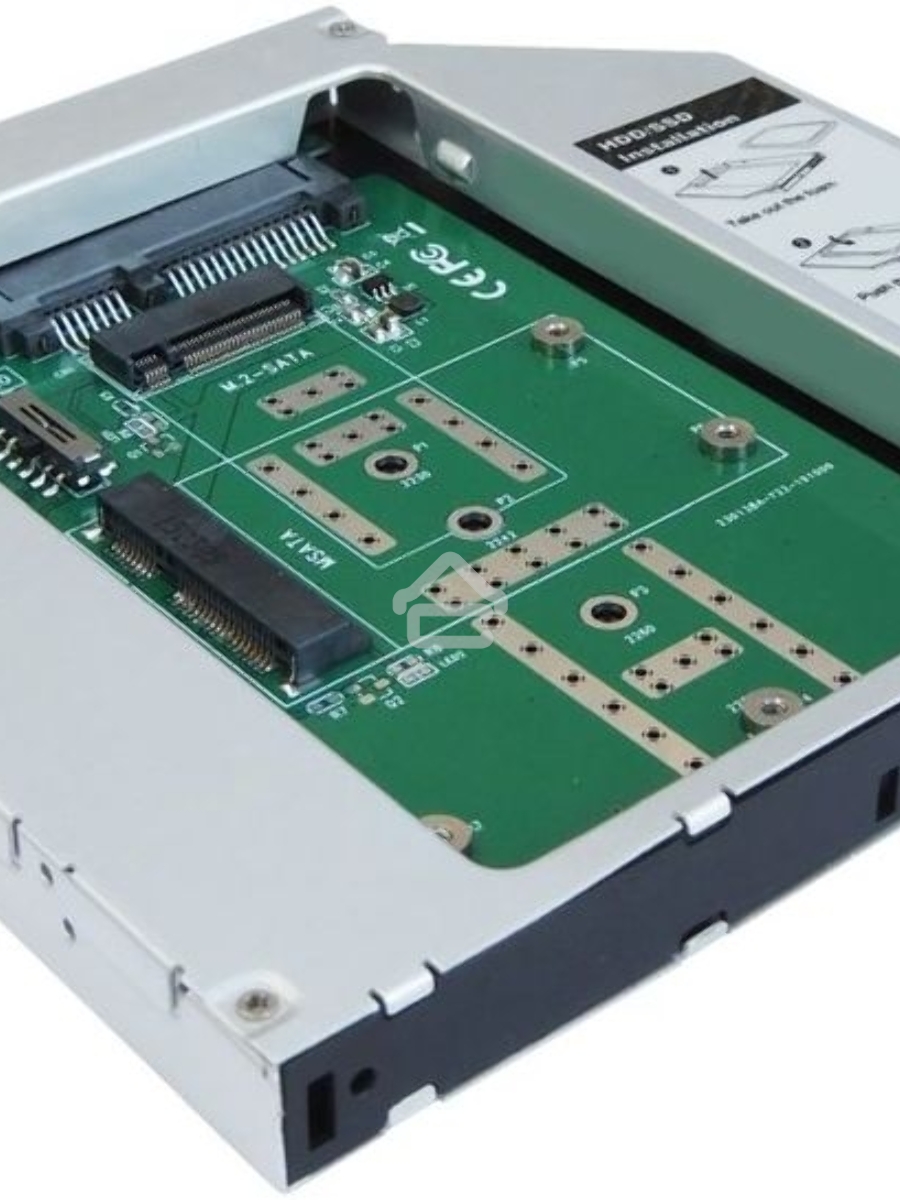 Сменный бокс для HDD/SSD AgeStar SMNF2S SATA металл серебристый 2.5