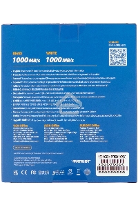 Внешний накопитель SSD Patriot PTP512GPEC 512GB USB-C, R/W 1000MB/1000MB/s, черный