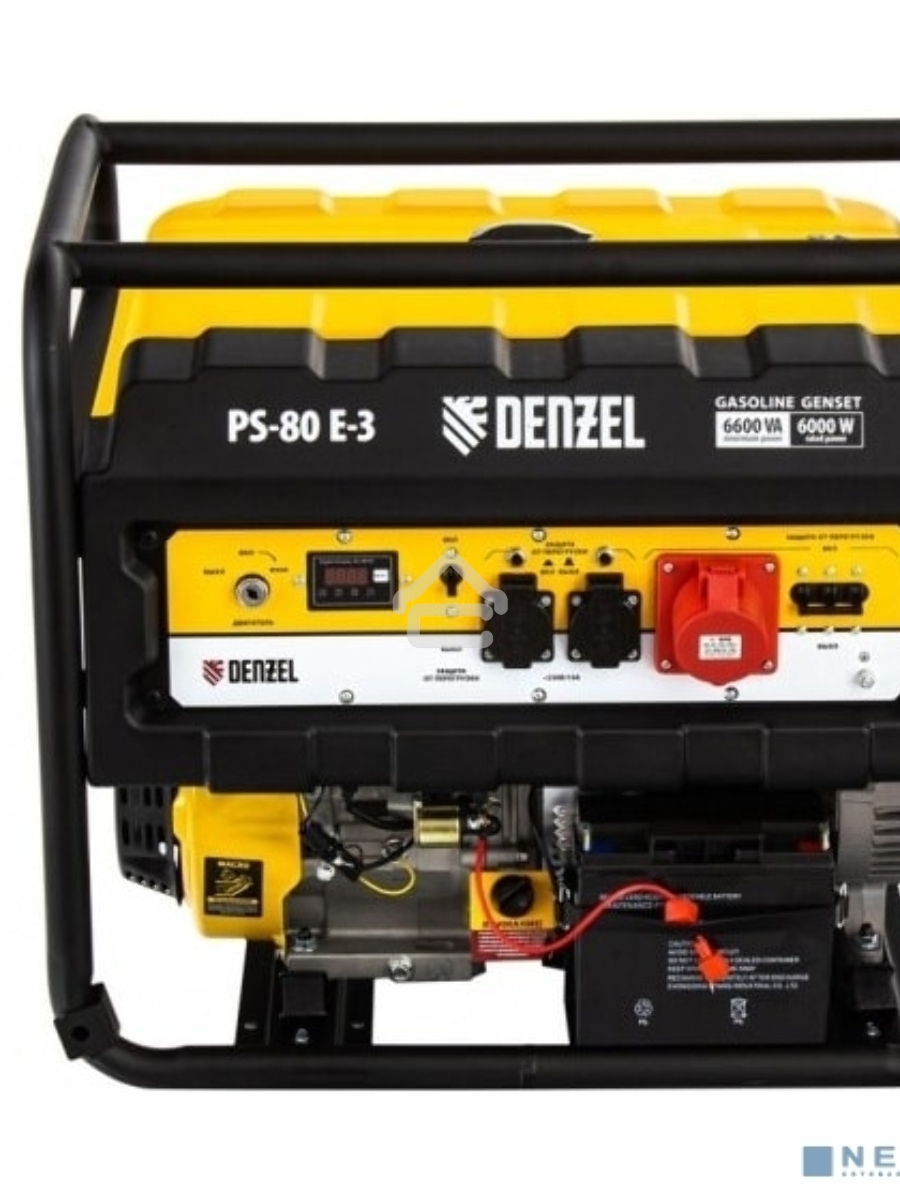 Электрогенератор бензиновый Denzel PS 80 E-3, 6.5 кВт, 85 дБ, 87 кг